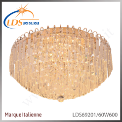 Suspension décorative en cristal – Cristal K9 – finition or