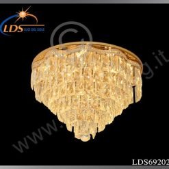 Suspension décorative en cristal – Cristal K9 – finition or