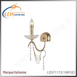 Applique murale en cristal – 1× douille E14 (petit culot)