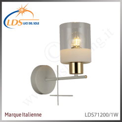 Applique murale (ampoule) – 1× douille E27 – finition or