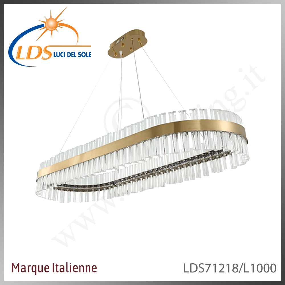 Suspension décorative en cristal – LED 46W – Luci Del Sole