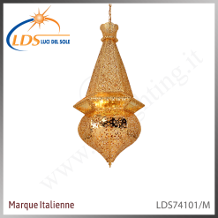 Luminaire décoratif – 6× douille E14 (petit culot) – finition or