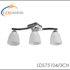Suspension décorative 3 lampes – 3× douille E27 – en verre