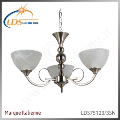 Suspension décorative 3 lampes – 3× douille E27 – en verre