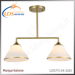 Applique murale (ampoule) – Douille E27 – en verre – finition or