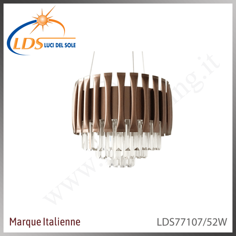 Suspension décorative en cristal – LED 52W