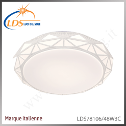 Plafonnier LED en saillie – LED 48W – Blanc chaud (3000K) – finition blanc