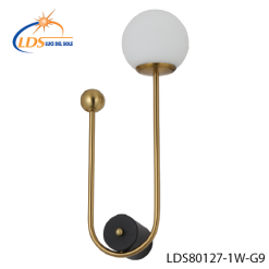 Luminaire décoratif – en verre – finition or