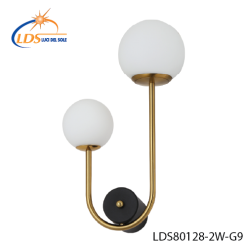 Luminaire décoratif – en verre – finition or