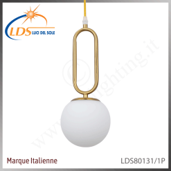 Suspension décorative 1 lampe – 1× douille E27 – en verre – Luci Del Sole