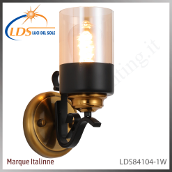 Applique murale (ampoule) – 1× douille E27 – finition or – Luci Del Sole