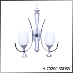 Suspension décorative 3 lampes – 3× douille E27 – en verre