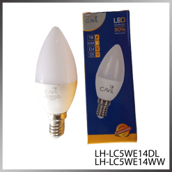 Ampoule LED – LED 5W – Douille E14 (petit culot) – Blanc chaud (3000K)