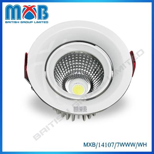 Spot LED COB – LED 7W – orientable – finition blanc