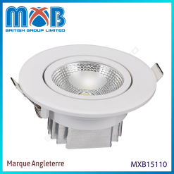 Spot LED COB – LED 5W – orientable – finition blanc