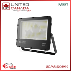 Projecteur LED – LED 500W – finition noir – United Canada Inc.