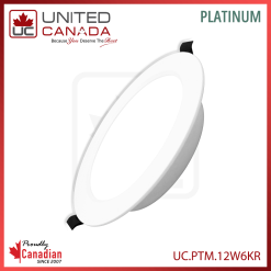 Downlight LED plat – LED 12W – Blanc froid (6000–6500K)
