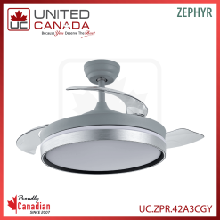 Ventilateur plafond LED avec télécommande – LED 42W