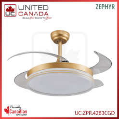 Ventilateur plafond LED avec télécommande – LED 42W