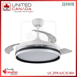 Ventilateur plafond LED avec télécommande – LED 42W