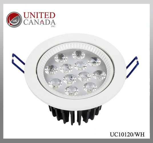 Luminaire LED – LED 12W – finition blanc – United Canada Inc.